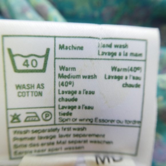 Laura Ashley Vintage Midi Blue Purple Floral Pleated Full Skirt Puff Sleeve Zip - Picture 11 of 11